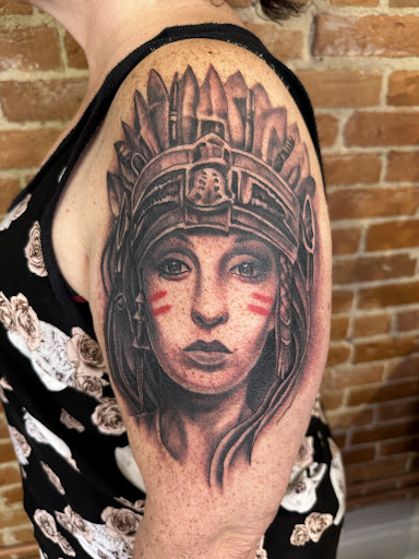 Explore clone trooper tattoo ideas, creative tattoo ideas in Buffalo, available at The Tilted Rose Tattoo