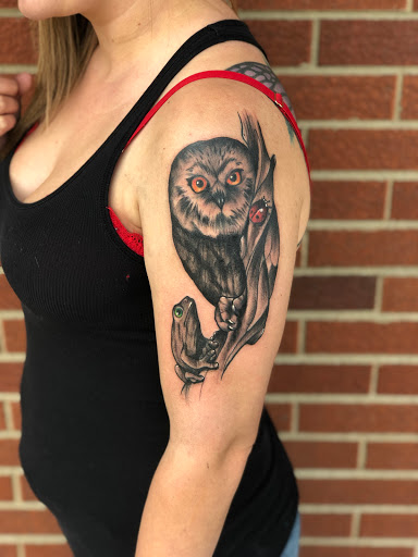 Explore thigh tattoos ideas, creative tattoo ideas in Lockport, available at Archer Ink Tattoo