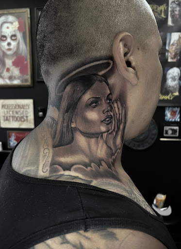 Explore heaven tattoo ideas for guys, creative tattoo ideas in Silver City, available at Independent Ink Tattoo