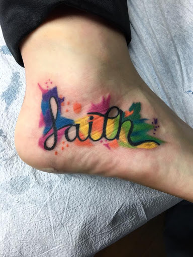 Explore pink tattoo ideas, creative tattoo ideas in Dunn, available at Yankee Tattoo and Piercing
