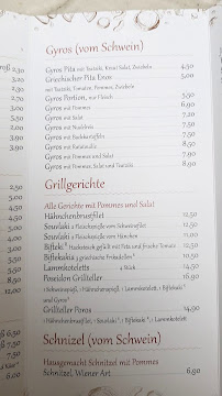 Restaurant spécialisé dans la préparation de gyros Schnellrestaurant Poseidon à Pulheim (la carte)