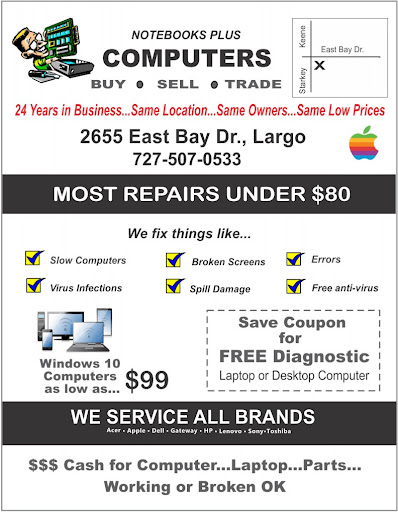 Computer Store «Notebooks Plus Computer Repair Clearwater», reviews and photos, 2655 E Bay Dr, Largo, FL 33771, USA