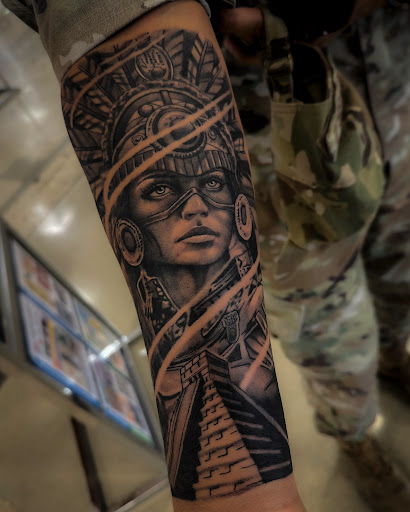Explore orion tattoo ideas, creative tattoo ideas in El Paso, available at American Tattoo Society of Ft Bliss