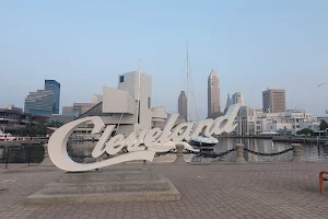 Cleveland Script Sign - North Coast Harbor image