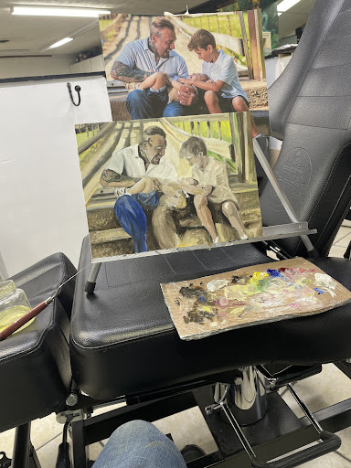 Explore tricep tattoo ideas, creative tattoo ideas in Harrisonburg, available at Dreamland Tattoo