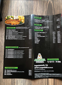 Carte du Augusta Pizzeria à Langenfeld