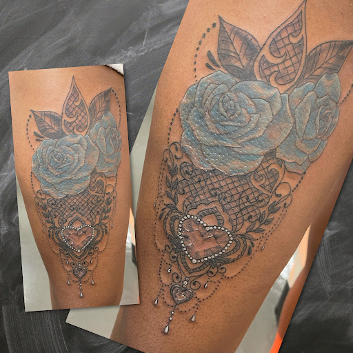 Explore duck tattoo ideas, creative tattoo ideas in Oak Forest, available at Peace Of Art Tattoo And Art Studio
