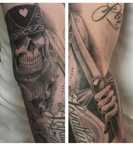 Explore 1 2 sleeve tattoo ideas, creative tattoo ideas in San Diego, available at Sideshow Tattoo and Piercing