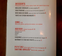 Café Odilon à Paris carte