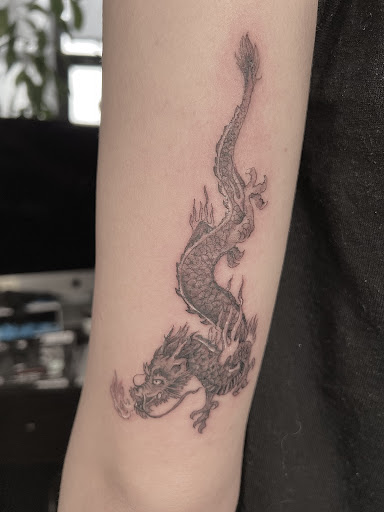 Explore tattoo ideas for shoulder woman, creative tattoo ideas in Scarsdale, available at Damm Nice Tattoo & Body Art