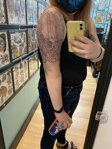 Explore poseidon tattoo ideas, creative tattoo ideas in Delaware, available at Rose & Web Tattoo