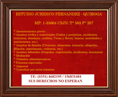 ESTUDIO JURIDICO FERNANDEZ, QUIROGA Y ASOCS.