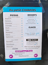 Restaurant français Au Petit Chamois à Puy-Saint-Vincent (la carte)