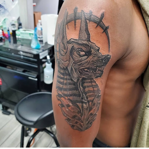 Explore clock tattoo ideas for men, creative tattoo ideas in Miami, available at Tatt Em Up Tattoos & Piercings