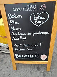 Carte du Bimbao Restaurant à Bordeaux