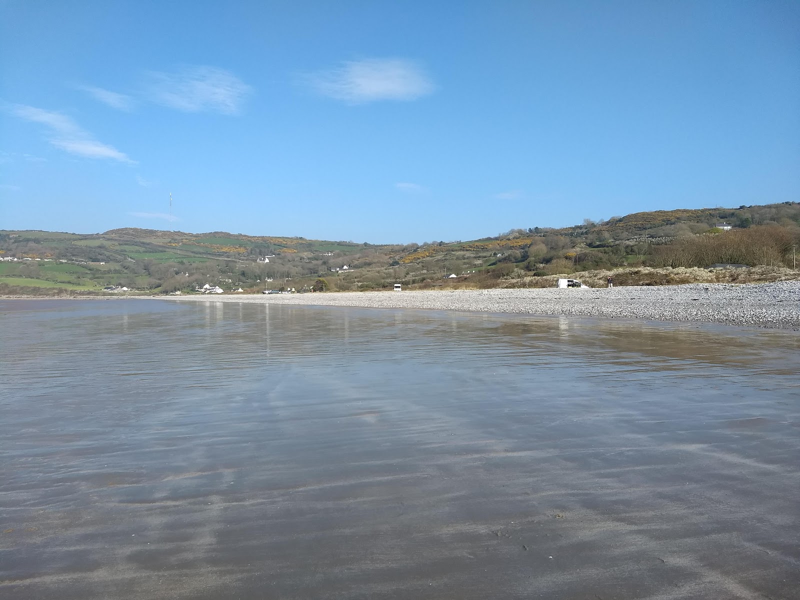 Foto di Spiaggia di Llanddona con costa lunga e dritta