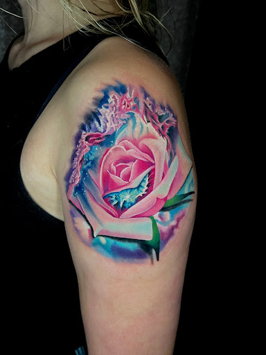 Explore girl thigh tattoo ideas, creative tattoo ideas in Uxbridge, available at The Tattyshack