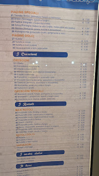 Menu / carte de Chiosco L'Ostaria Del Mare à Cervia