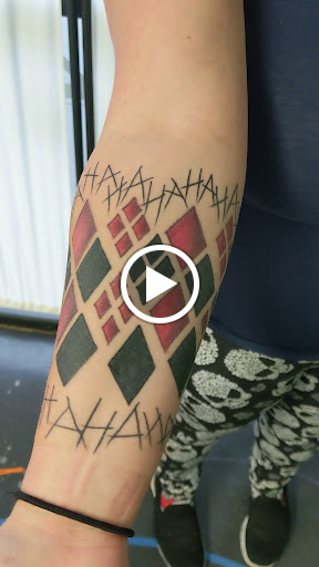 Explore cross tattoo cover up ideas, creative tattoo ideas in Redding, available at Caddy Daddys