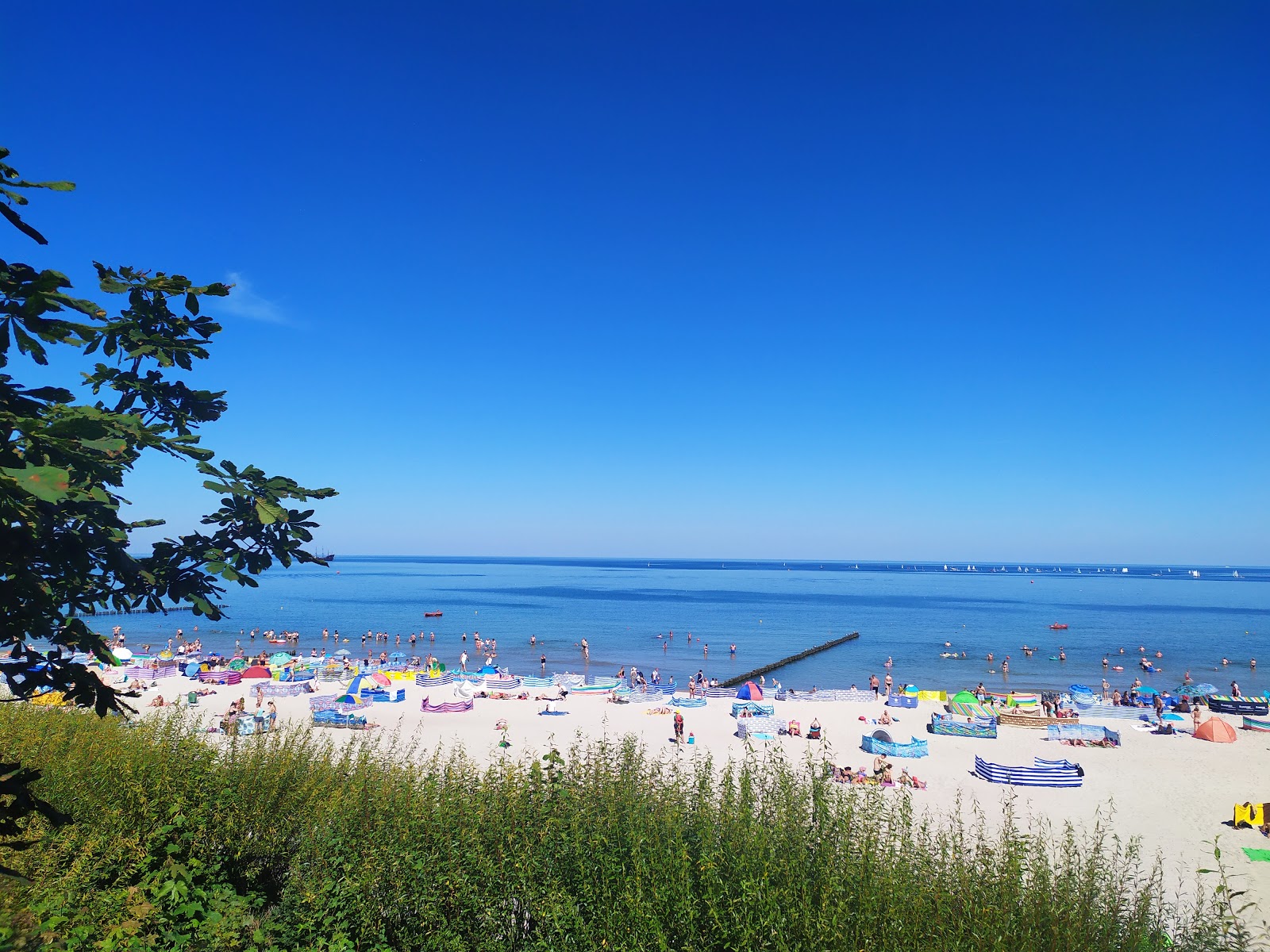 Foto af Ustce Beach faciliteter område