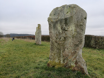 Menhirs : "Pierres Jumelles" , "Pierres Droites" ou aussi "Pierres du Diable" à Mont-Saint-Éloi