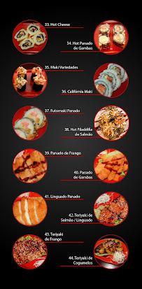 Restaurant japonais MUSAXI BY SUBARASHI à Maia (le menu)
