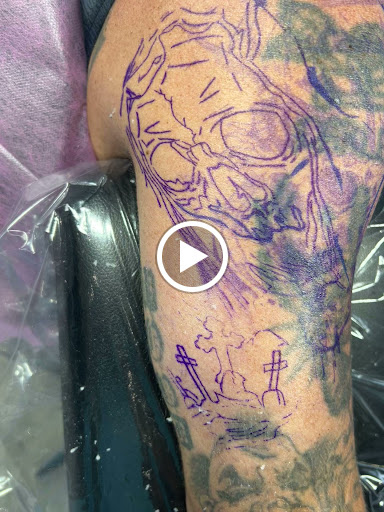 Explore bum cheek tattoo ideas, creative tattoo ideas in Port Aransas, available at Island Ink studio