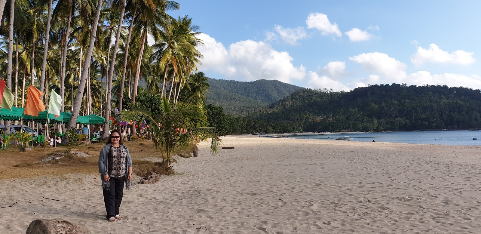 Talaudyong Beach的照片 带有碧绿色纯水表面