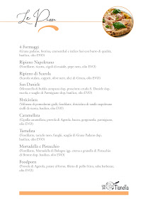 Menu / carte de 'A Tianella à Vitulazio