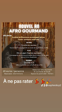 Menu du L’Afro Gourmand à Pamiers