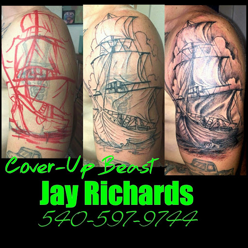 Explore sisyphus tattoo ideas, creative tattoo ideas in Roanoke, available at RailYard INK