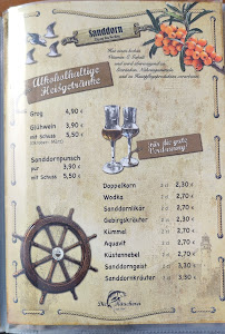 Die Räucherei à Göhren menu
