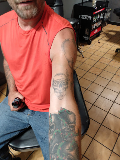 Explore jesus tattoo sleeve ideas, creative tattoo ideas in Taos, available at Muerte Tattoo Taos