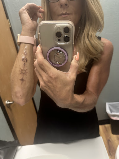 Explore leg tattoo ideas small, creative tattoo ideas in Mckinney, available at Borrowed Time Fine Art Gallery Tattoo Shop