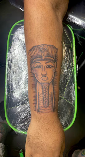 Explore tattoo ideas for shoulder and arm, creative tattoo ideas in Meridian, available at Creative Pain Tattoo Studio