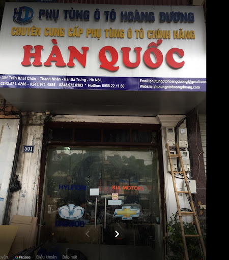 Cửa hàng phụ tùng ô tô hoàng dương