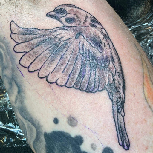 Explore sun tattoo ideas for guys, creative tattoo ideas in Mckinney, available at Borrowed Time Fine Art Gallery Tattoo Shop