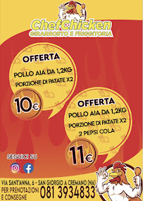 Restaurant de volaille Chef chicken - pollo allo spiedo - girarrosto friggitoria san Giorgio Napoli à San Giorgio a Cremano (le menu)