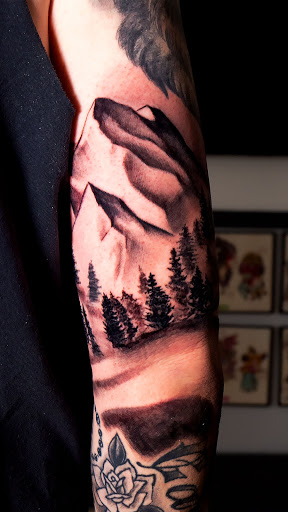 Explore heartless tattoo ideas, creative tattoo ideas in Arlington, available at Benchmark Tattoos