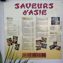 Carte du Saveurs d'asie à Saint-Pierre-d'Oléron