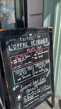 Menu / carte de Tartelettes à Paris
