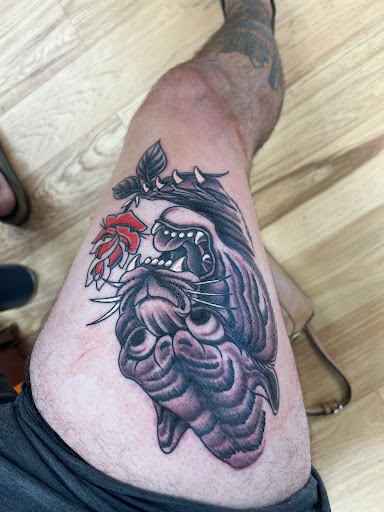 Explore mountain tattoo ideas for men, creative tattoo ideas in Monterey, available at Gold Coast Tattoo and piercing