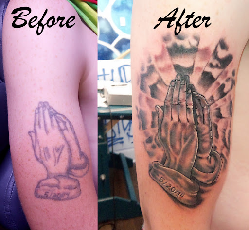 Explore city tattoo ideas, creative tattoo ideas in Cleveland, available at NBA tattoo