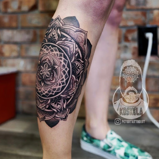 Explore music tattoo sleeve ideas, creative tattoo ideas in Spokane, available at Anchored Art Tattoo