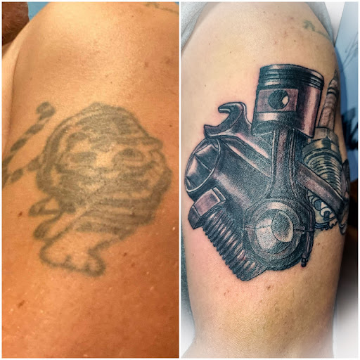 Explore til death tattoo ideas, creative tattoo ideas in Logansport, available at Fatt Matts Tatts