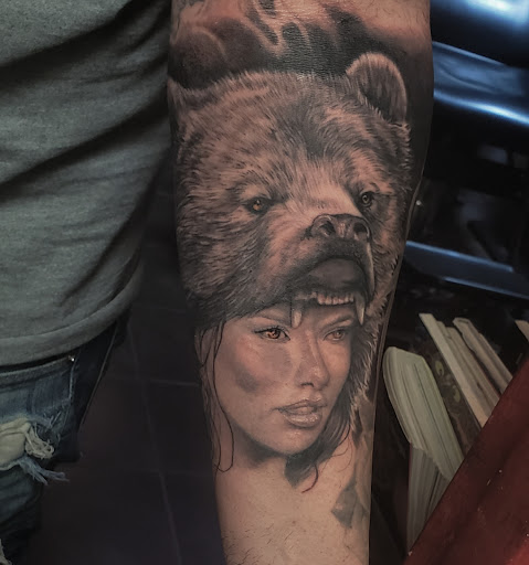 Explore arch angel tattoo ideas, creative tattoo ideas in Elmhurst, available at STYX TATTOO