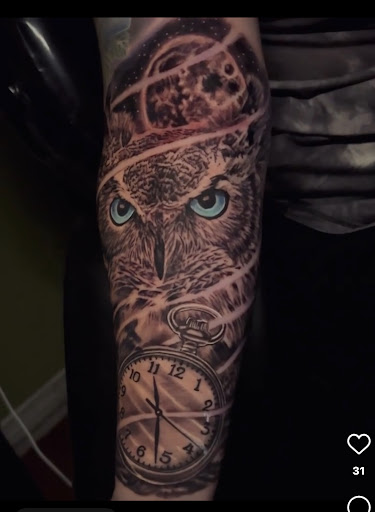 Explore nightmare before christmas tattoo ideas, creative tattoo ideas in Pinellas Park, available at Lollis Studios Tattoo Company