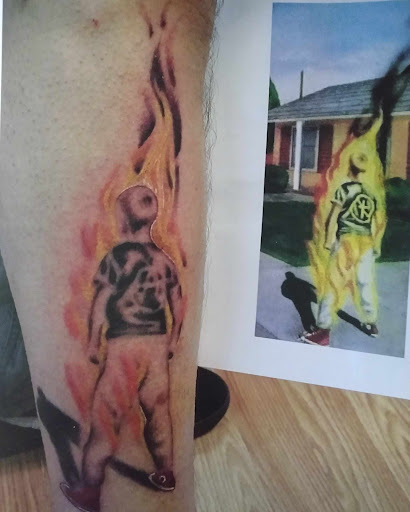 Find lion hand tattoo ideas for men for your next unique tattoo in The Dalles at Tattooing by Denver Monaghan