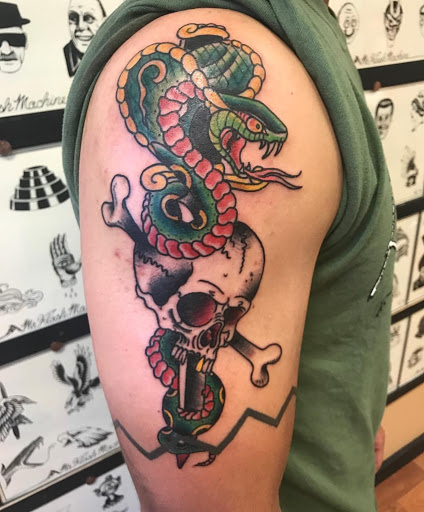 Explore chest and sleeve tattoo ideas, creative tattoo ideas in Concord, available at Sterling Tattoo Club