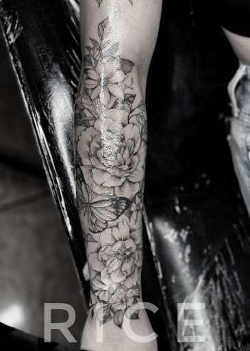 Explore lip tattoo cover up ideas, creative tattoo ideas in Downey, available at Dotta Ink Tattoo & Piercing Parlour
